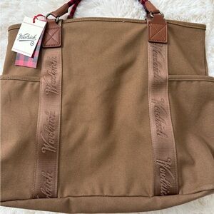 Woolrich Tan Shoulder Bag with Brown Accents